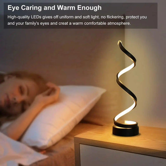 ZenGlow Spiral LED Table Lamp