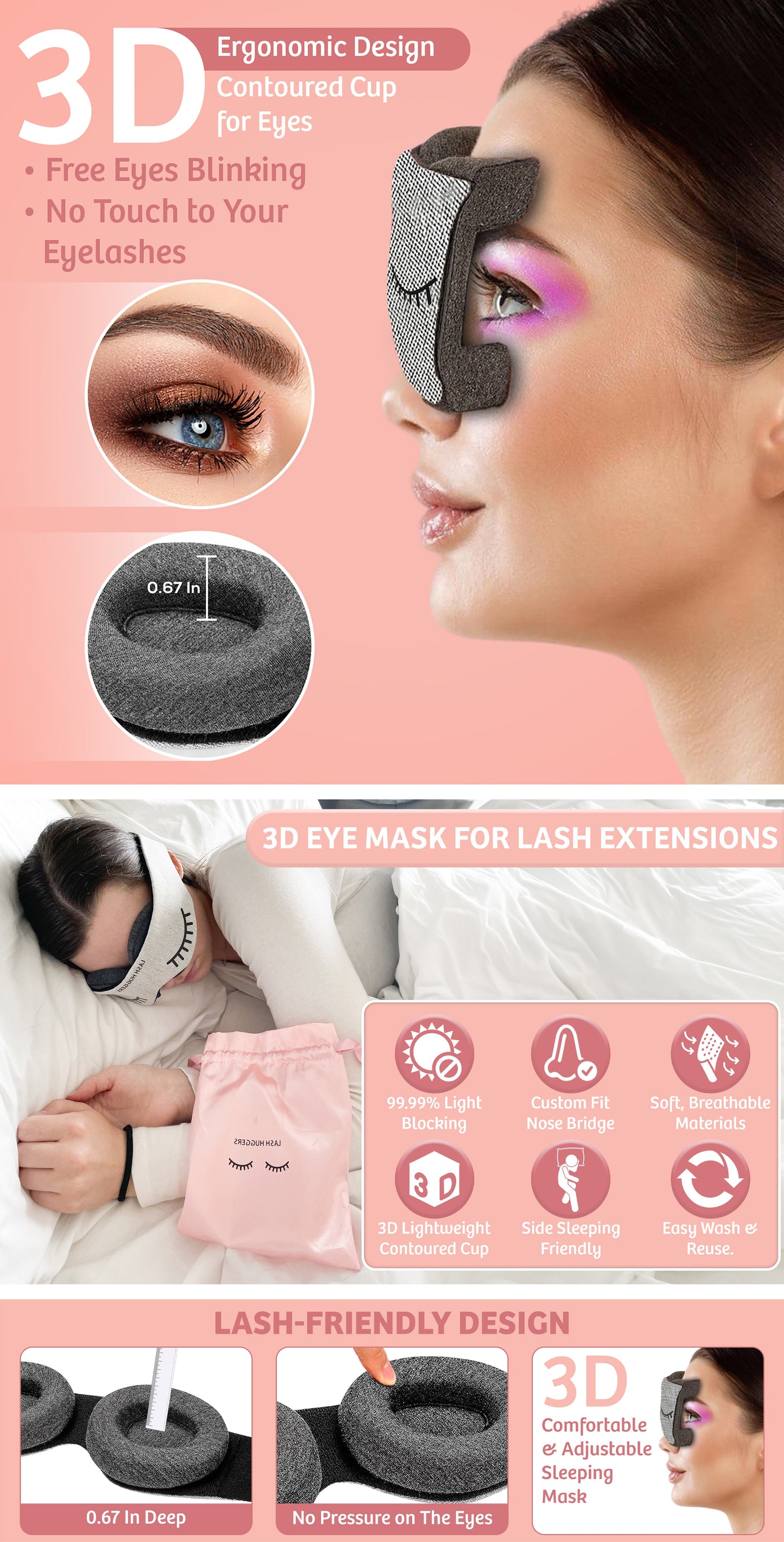 LashHugger Sleep Mask